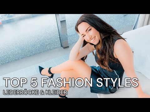 TOP 5 Fashion Outfits für den Frühling - LEDER Minirock und Strumpfhose