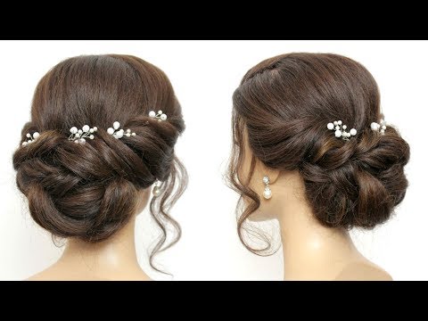 Easy Twisted Updo. Bridal Hairstyle For Long And...