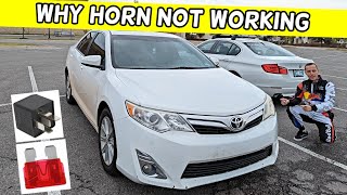 WHY HORN DOES NOT WORK TOYOTA CAMRY 2012 2013 2014