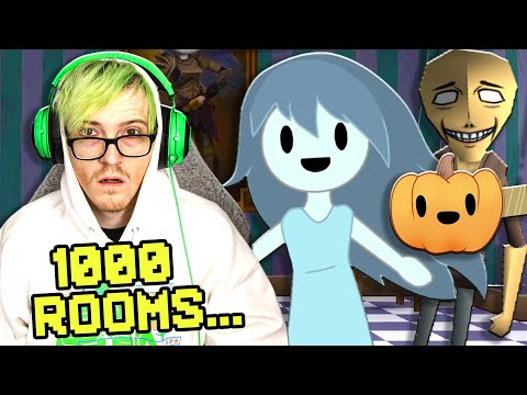I survived 1000 rooms of "Cute" Jumpscares in 1 video...