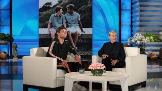 Ellen Chats with Inspiring College Football Player Jake Bain