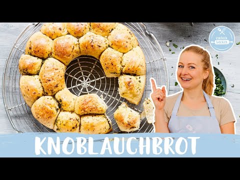 Schnelles Zupfbrot mit Knoblauch | Partybrot mit Knoblauch 🧄 | Einfach Backen