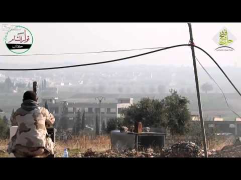 9M14 "Malyutka" missile targets a Syrian technical vehicle