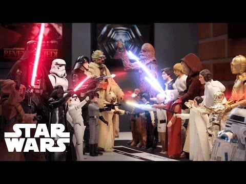 Star Wars 40th Anniversary - OG Figures Join Forces w/ Modern in the Ultimate Light vs. Dark Battle