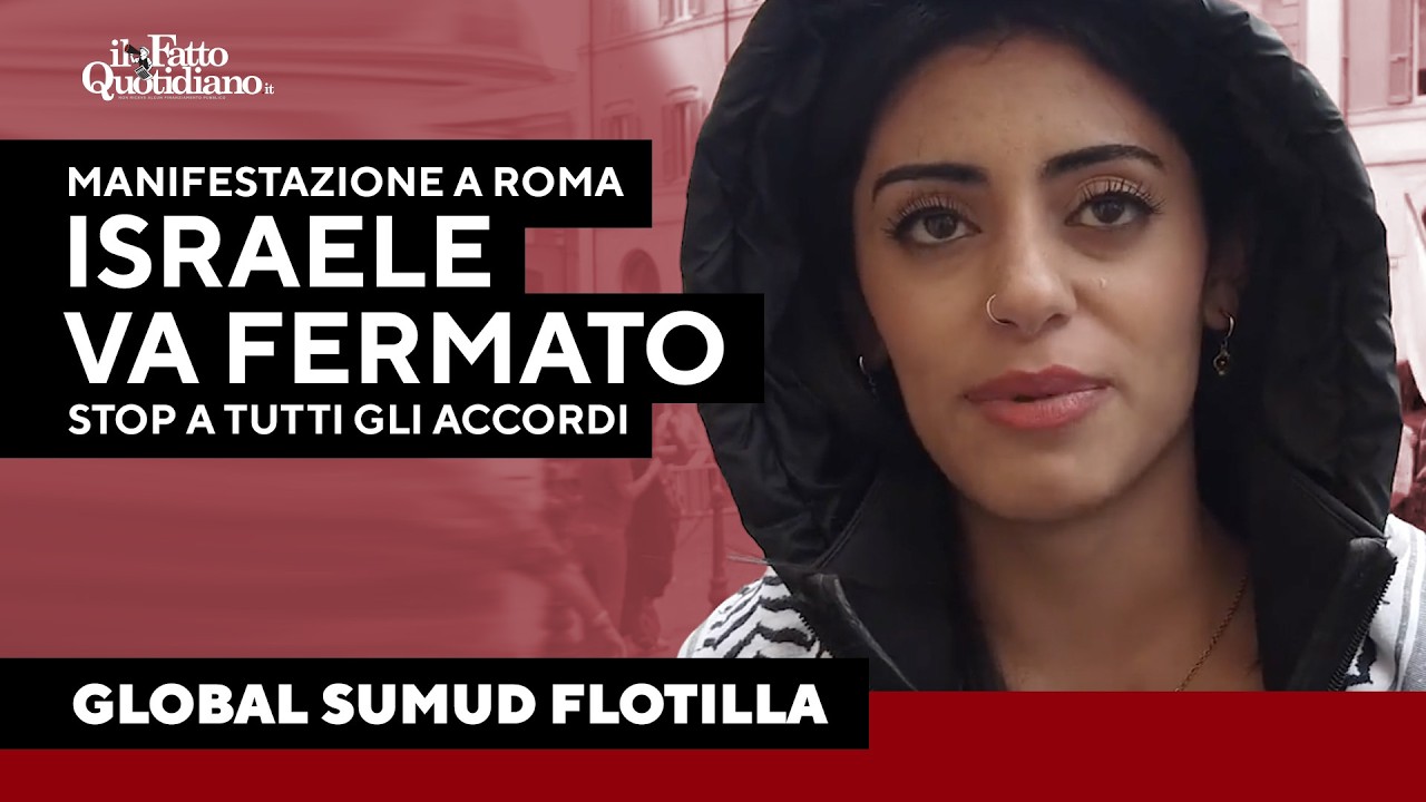 Manifestazione a Montecitorio a sostegno della Flottilla: "Israele va fermato"
