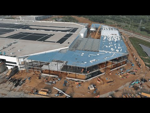 Tesla Gigafactory Texas | 4-28-24 | downtime (in 2x speed+) #gigatexas @tesla