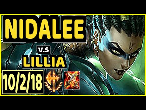 PUNCH (NIDALEE) vs LILLIA - 10/2/18 KDA JUNGLE CHALLENGER GAMEPLAY - KR