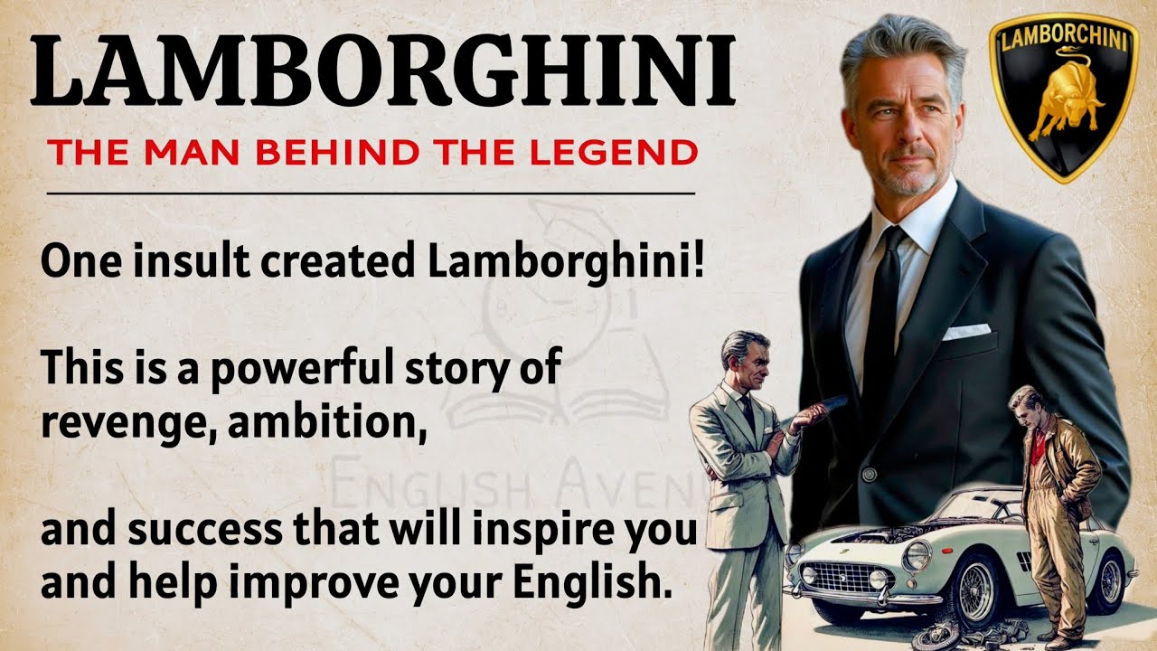 Lamborghini: The Greatest Revenge Story in History || Learn English Through Story Level 2 🔥 || ESL