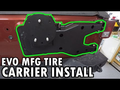 EVO MFG Hinged Gate Tire Carrier Install Guide & Unboxing | Jeep JK Mods