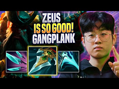 ZEUS IS SO GOOD WITH GANGPLANK! - T1 Zeus Plays Gangplank TOP vs Kennen! | Preseason 2023