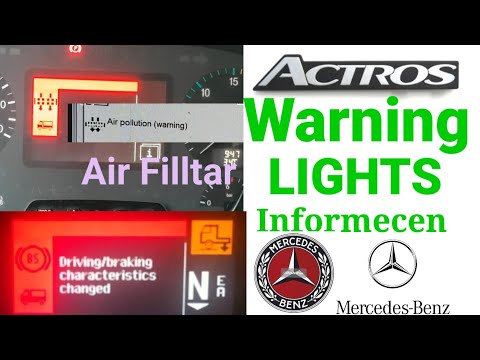 MERCEDES Benz Actors Dashboard  Warning Light Informecen BS,Batty,OilTem,Coolead, Air Filter