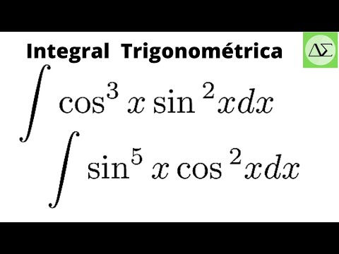 Integral Trigonométrica, int  seno^3*cosseno^2 - PARTE 3, CÁLCULO 1 E 2.