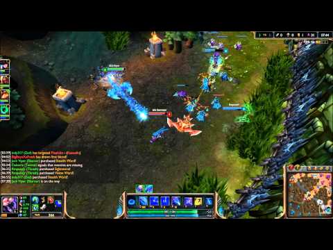 Skarner and Thresh play Tug of War with Jinx