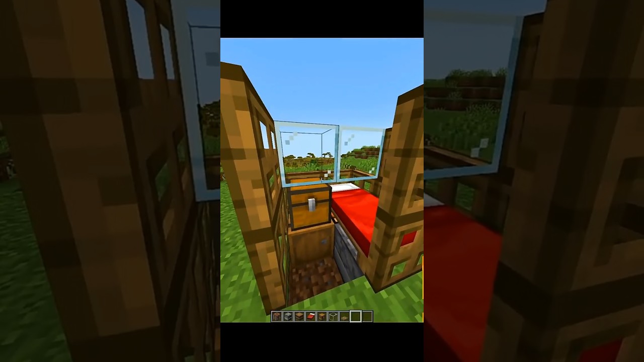 Minecraft When I Need A House In 1 Min #minecraft (tas)