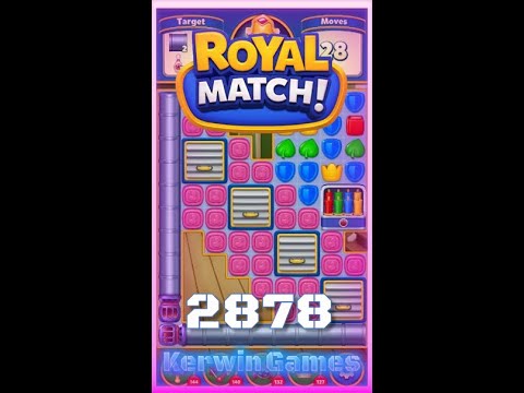 Royal Match Level 2878 - No Boosters Gameplay