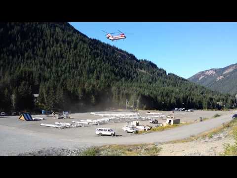 Columbia Helicopter Lifting Ski Resort Chair Lift Pieces