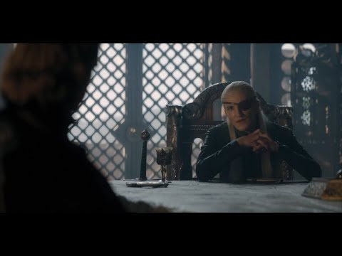Aemond Speaks with Larys - House of the Dragon (S2E6)