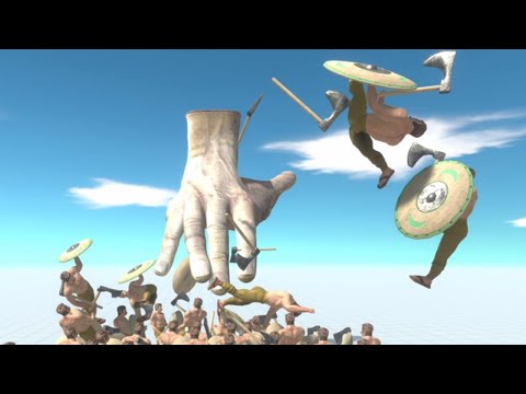 Use GOD's HAND on Ancient Humans ARBS Mod Animal Revolt Battle Simulator