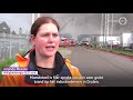 Grote brand in Druten, vlammen slaan uit pand