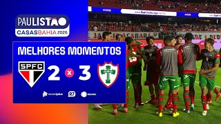 SÃO PAULO 2 x 3 PORTUGUESA | MELHORES MOMENTOS DA 4ª RODADA DO PAULISTÃO