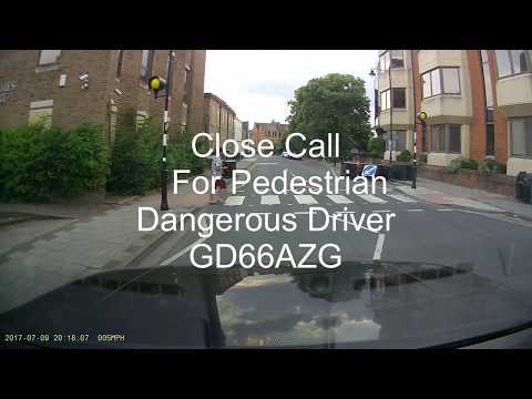 Windsor Close Call for pedestrian.