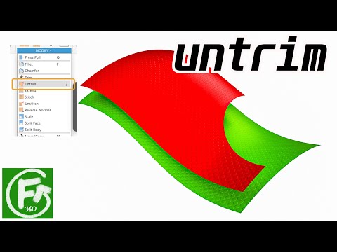 Fusion 360 - Untrim (Jan 2021 Update)