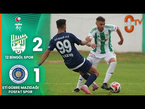 12 Bingöl Spor (2 - 1) Eti Gübre Mazıdağı Fosfat Spor | Maç Özeti