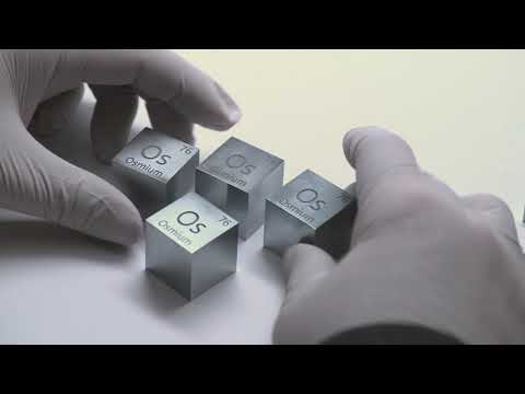 Luciteria Science osmium inch cubes