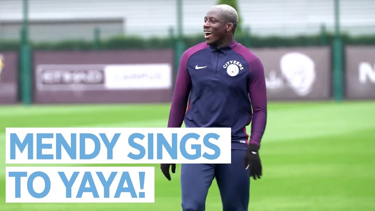 MENDY SINGS TO YAYA TOURE! | Man City Training - YouTube