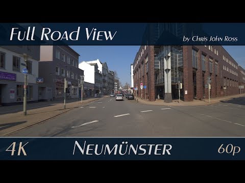 Neumünster, Schleswig-Holstein, Germany: Kuhberg, Konrad-Adenauer-Platz - 4K (UHD/2160p/60p)