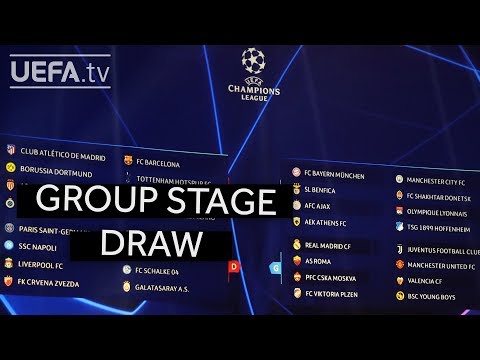 UEFA CHAMPIONS LEAGUE 2018/19 GROUP STAGE DRAW