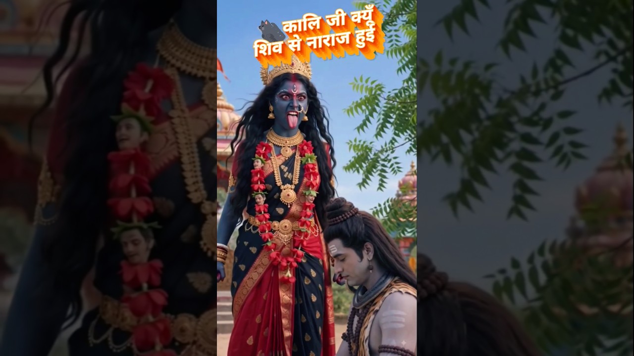 👅Maa Kali🕉 Shiv Se Qun Naraj Hui 👀🌺🙏#sorts #bhakti #ytshorts #viral #shivshakti