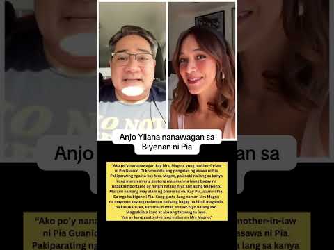 ANJO YLLANA NANAWAGAN SA BIYENAN NI PIA GUANIO 😢😢😢 #anjoyllana #piaguanio #viral