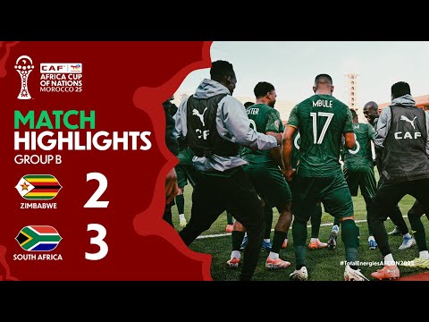 HIGHLIGHTS | Zimbabwe 🆚 South Africa | #TotalEnergiesAFCON2025 - Group B