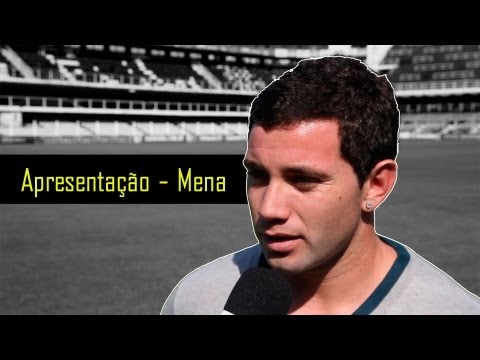 Apresentação de Eugenio Mena, novo lateral do Peixe