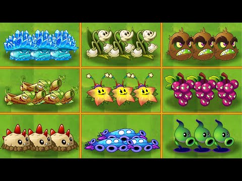 Pvz2 Plant Teams - 9 Plant Teams Max Level VS Random Zombie Teams - Who Is Strongest?