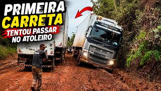 NINGUÉM SABIA SE IA PASSAR! Primeira Carreta Arrisca Tudo