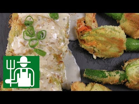 Cooking Flowers and Green Tomatos, fresh from the farmers market