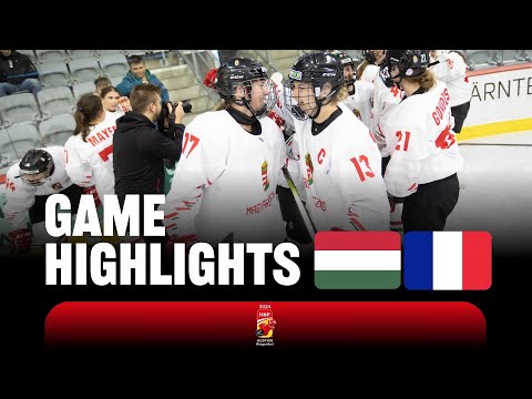 Хоккей Highlights: Hungary vs France | 2024 #womensworlds Division 1A