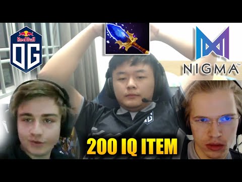 OG vs NIGMA - 200IQ AGHANIM'S SCEPTER by MIDONE with TOPSON VS MID