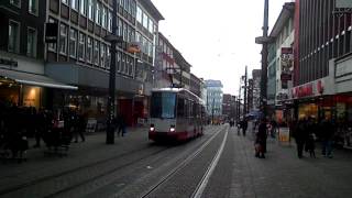 preview picture of video 'Stadtbahn Bochum - Linie 310 Höntrup Kirche'