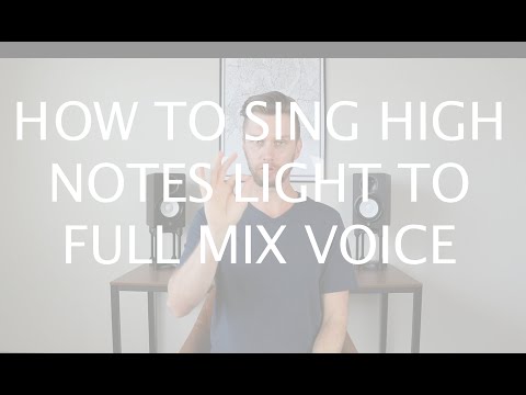 How To Sing High Notes - Light To Full Mix - Tyler Wysong
