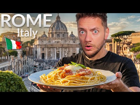 ROME FOOD TOUR! - First Time Trying Traditional Dishes in Italy