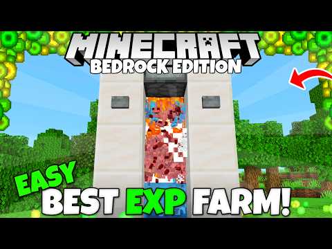 THE BEST EXP FARM in Minecraft! Level 100 in 30 Seconds! Minecraft Bedrock Silverfish Farm Tutorial