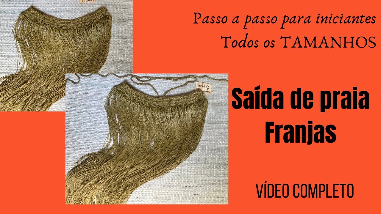 Watch Now ✨Saída de praia com franjas - passo a passo ✨Saída de praia com franjas - passo a passo