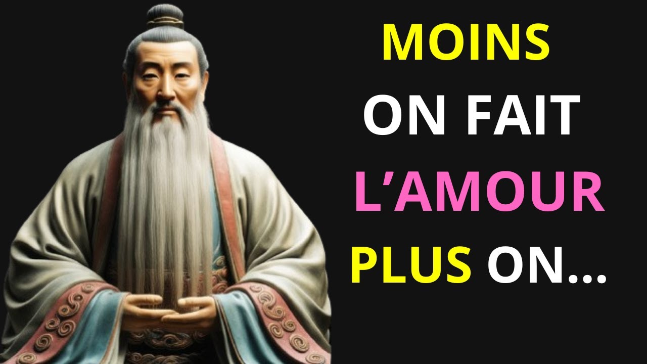 LES Leçons de vie de Confucius que l'on apprend trop tard dans la vie"