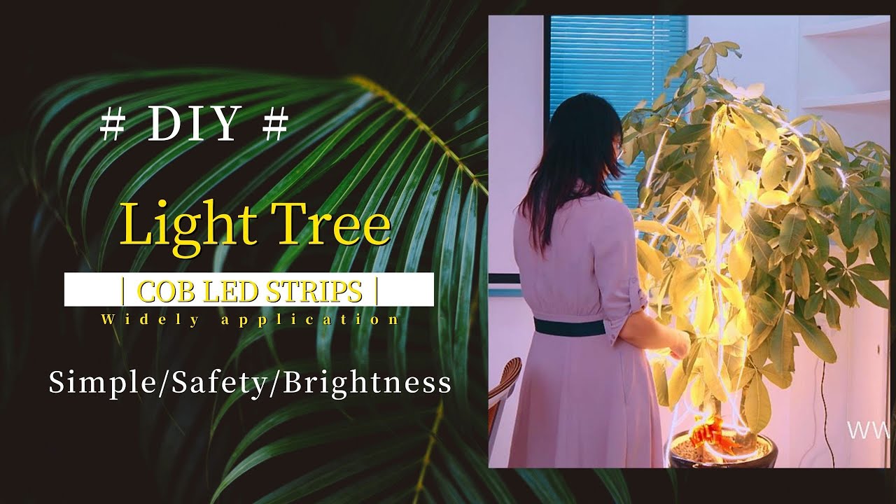 Decorte the trees with led light strips