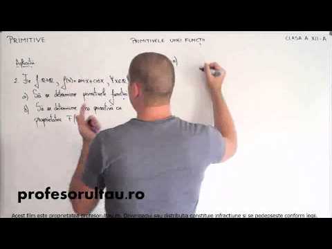 12   Primitive   primitivele unei functii   partea 4 - profesorultau.ro