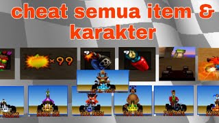 Crash Team Racing : cheat semua karakter dan equip