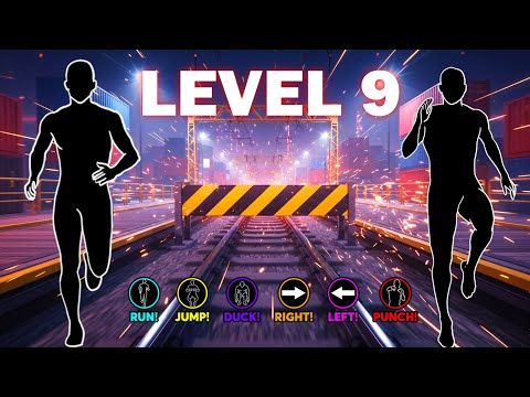 Immersive Interactive Warm-up | Railroad Escape Theme | Run Cardio Workout | Level 9
